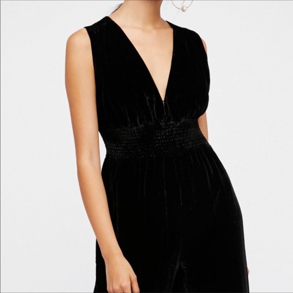 NWOT Free People “These Days” Velvet Jumpsuit - Picture 2 of 7